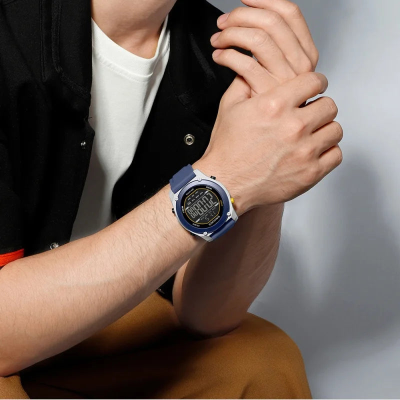 Sport  Watch with Night Light Calendar Display Waterproof Shockproof with Silicone Strap