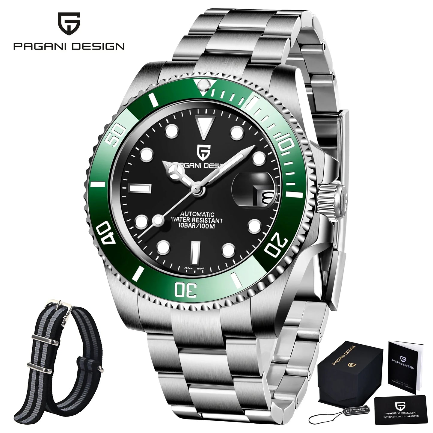 Pagani Design PD1661  – Automatic, Sapphire & 100M Water Resistant Heritage Diver