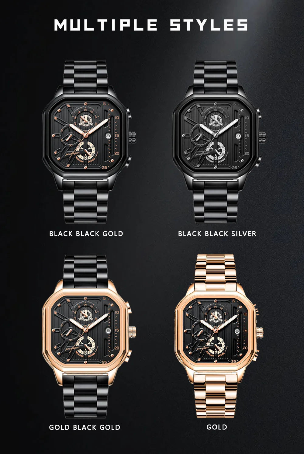 Elevate Your Style with the POEDAGAR Luxury Casual Chronograph