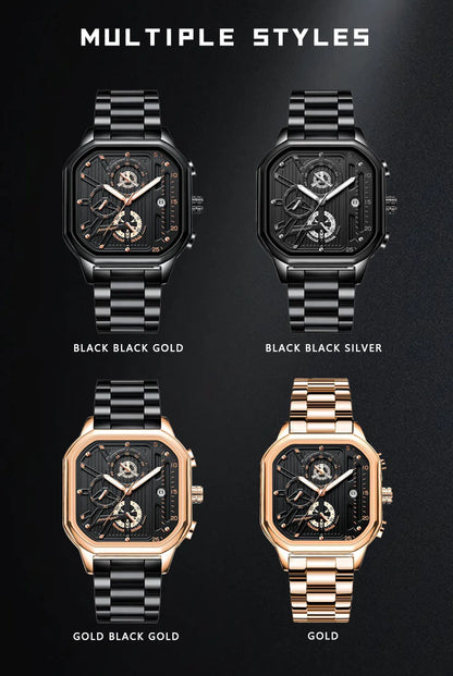 Elevate Your Style with the POEDAGAR Luxury Casual Chronograph