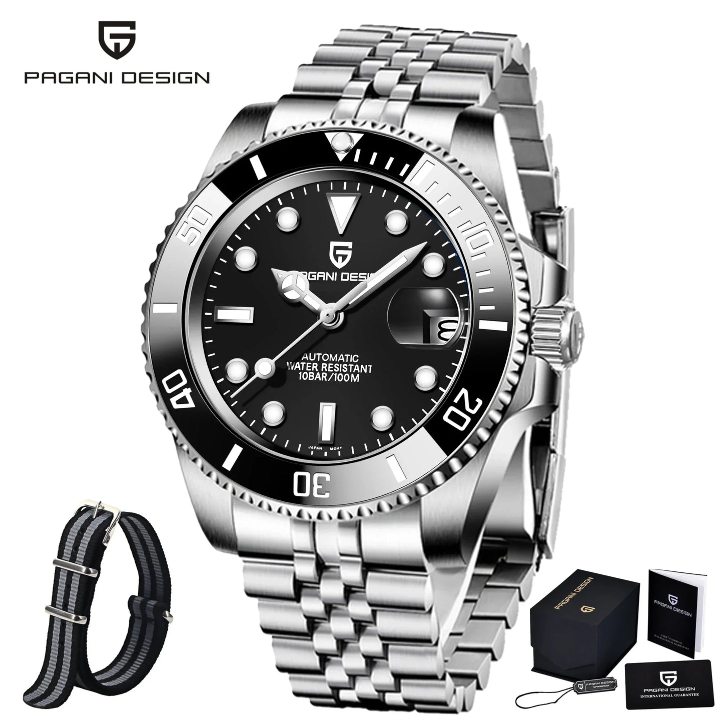 Pagani Design PD1661  – Automatic, Sapphire & 100M Water Resistant Heritage Diver