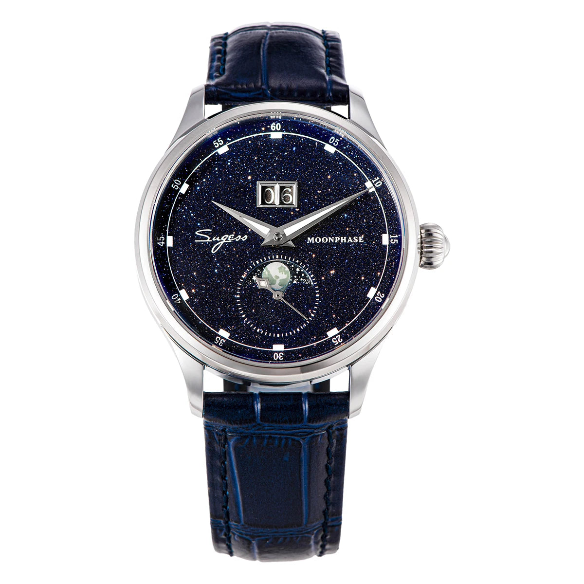 Sugess S401B V3 Moonphase Master – Automatic Big Date Aventurine Dial Luxury Watch