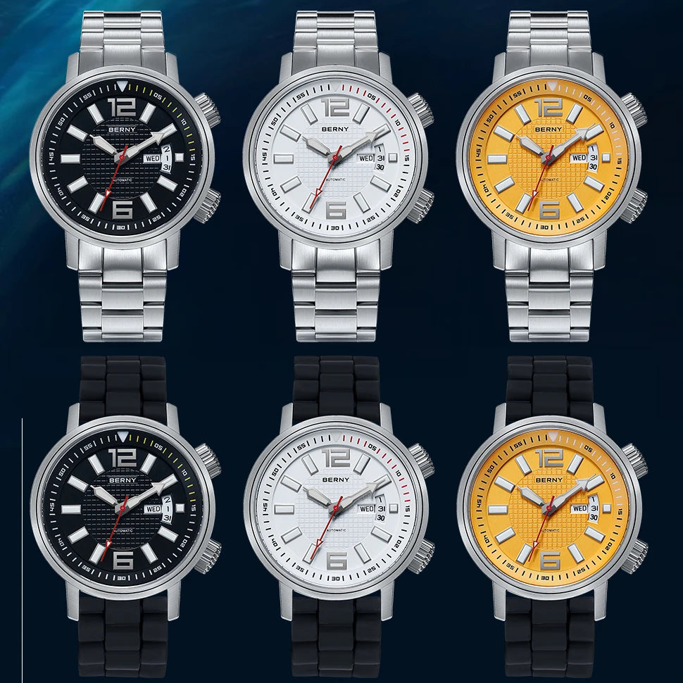 BERNY 20ATM Professional Diver Automatic – Miyota 8205 (Model AM7081M)