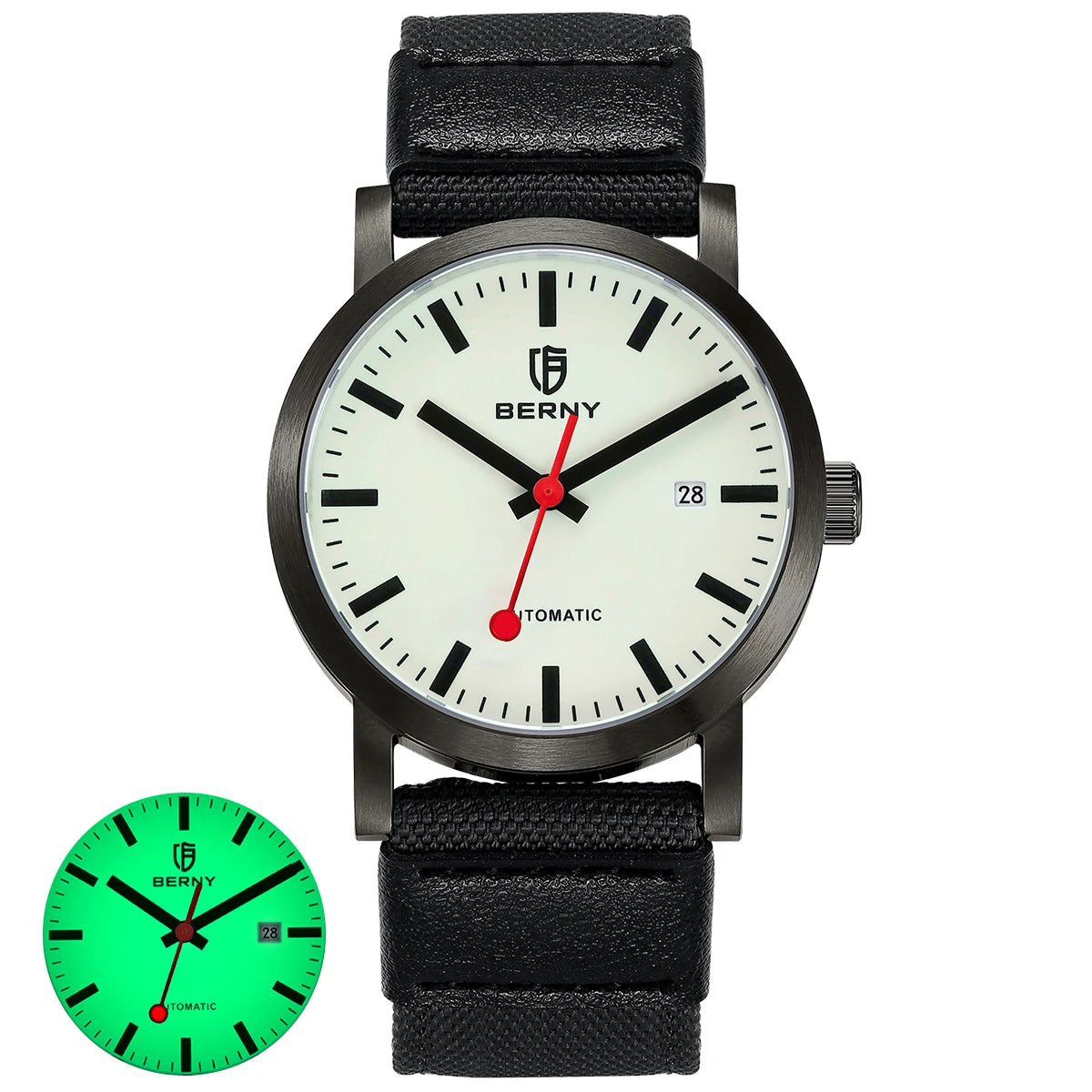 BERNY Heritage Railroad Automatic – Miyota 8215 (Model AM138M-L)