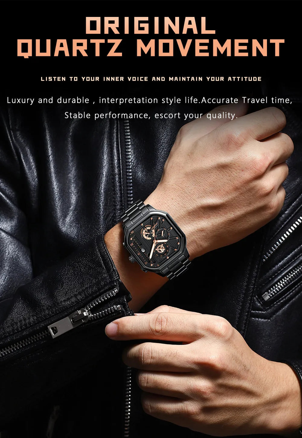 Elevate Your Style with the POEDAGAR Luxury Casual Chronograph