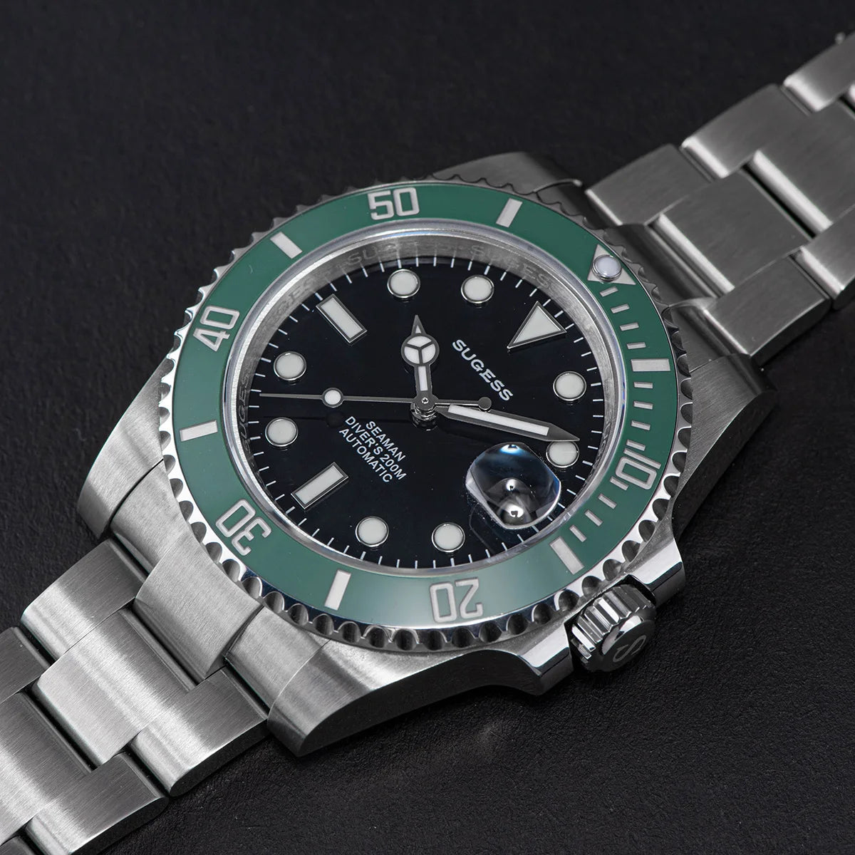 Sugess Ocean Star SU126610LV Automatic Diver – Ceramic Green Bezel 40mm Luxury Sports Watch
