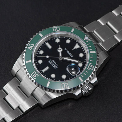 Sugess Ocean Star SU126610LV Automatic Diver – Ceramic Green Bezel 40mm Luxury Sports Watch
