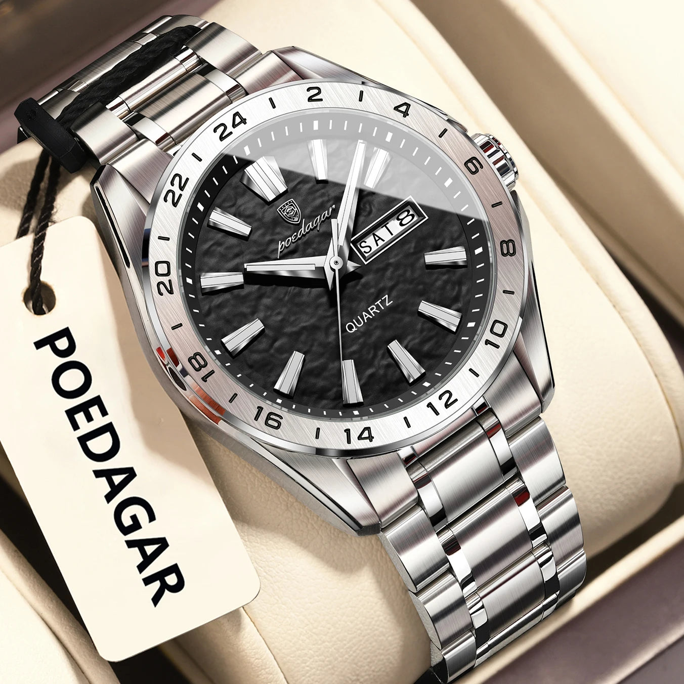 Poedagar "Wave-Dial" Sport Luxury – Day/Date Edition