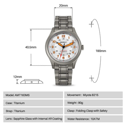 BERNY AMT163MS Titanium Automatic Field Watch