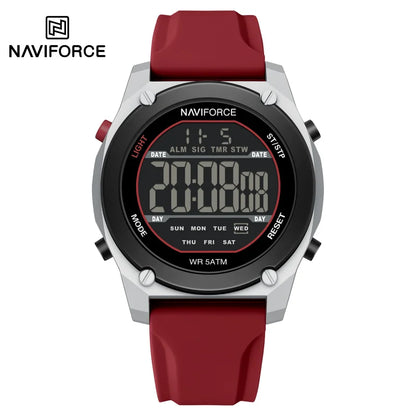 Men's Digital Sports Watch 50M Waterproof HD Electronic Screen with Alarm