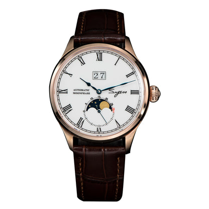 Sugess Moonphase Automatic: Luxury Mechanical Watch with Sapphire Crystal