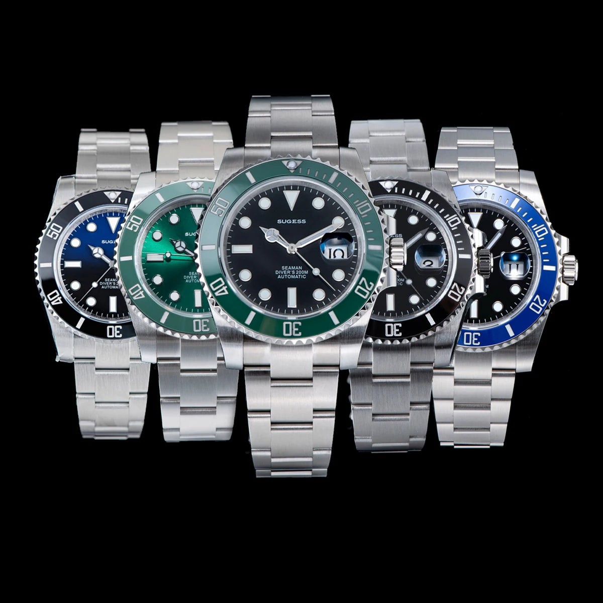 Sugess Ocean Star SU126610LV Automatic Diver – Ceramic Green Bezel 40mm Luxury Sports Watch