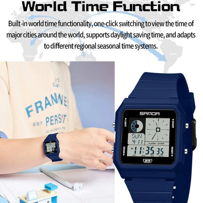 Electronic Watch Multifunction Alarm Calendar Waterproof Sports Watch