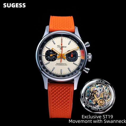 Sugess S387 Mechanical Chronograph – Classic Heritage Luxury Wristwatch