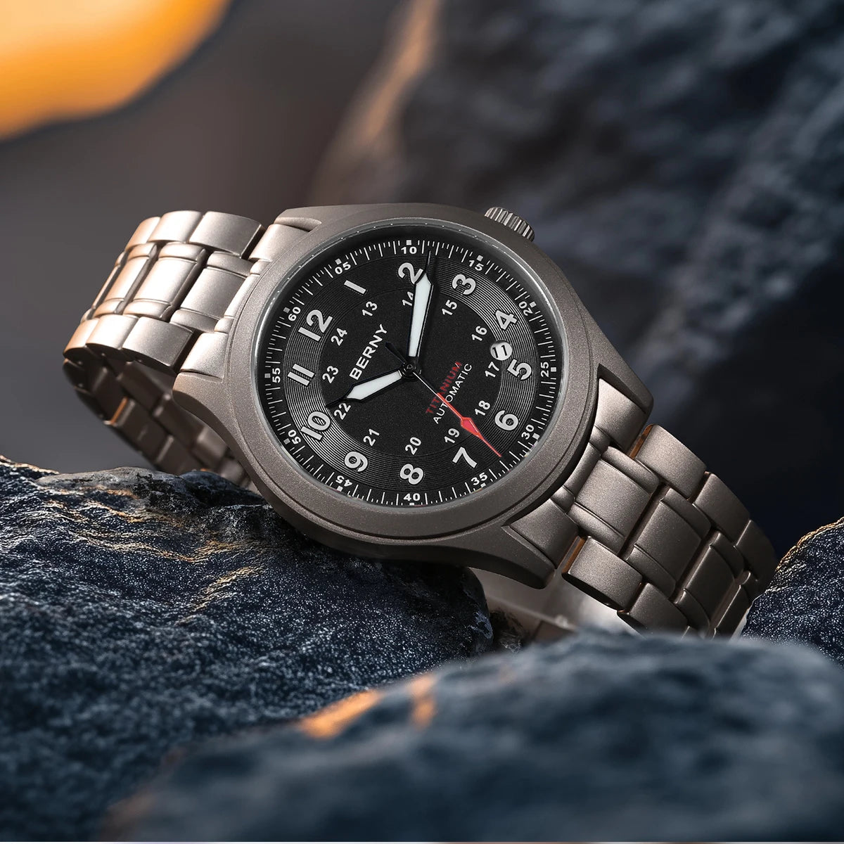 BERNY AMT163MS Titanium Automatic Field Watch