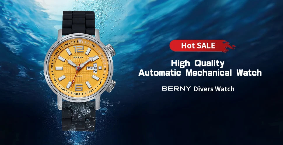 BERNY 20ATM Professional Diver Automatic – Miyota 8205 (Model AM7081M)