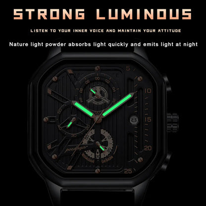 Elevate Your Style with the POEDAGAR Luxury Casual Chronograph
