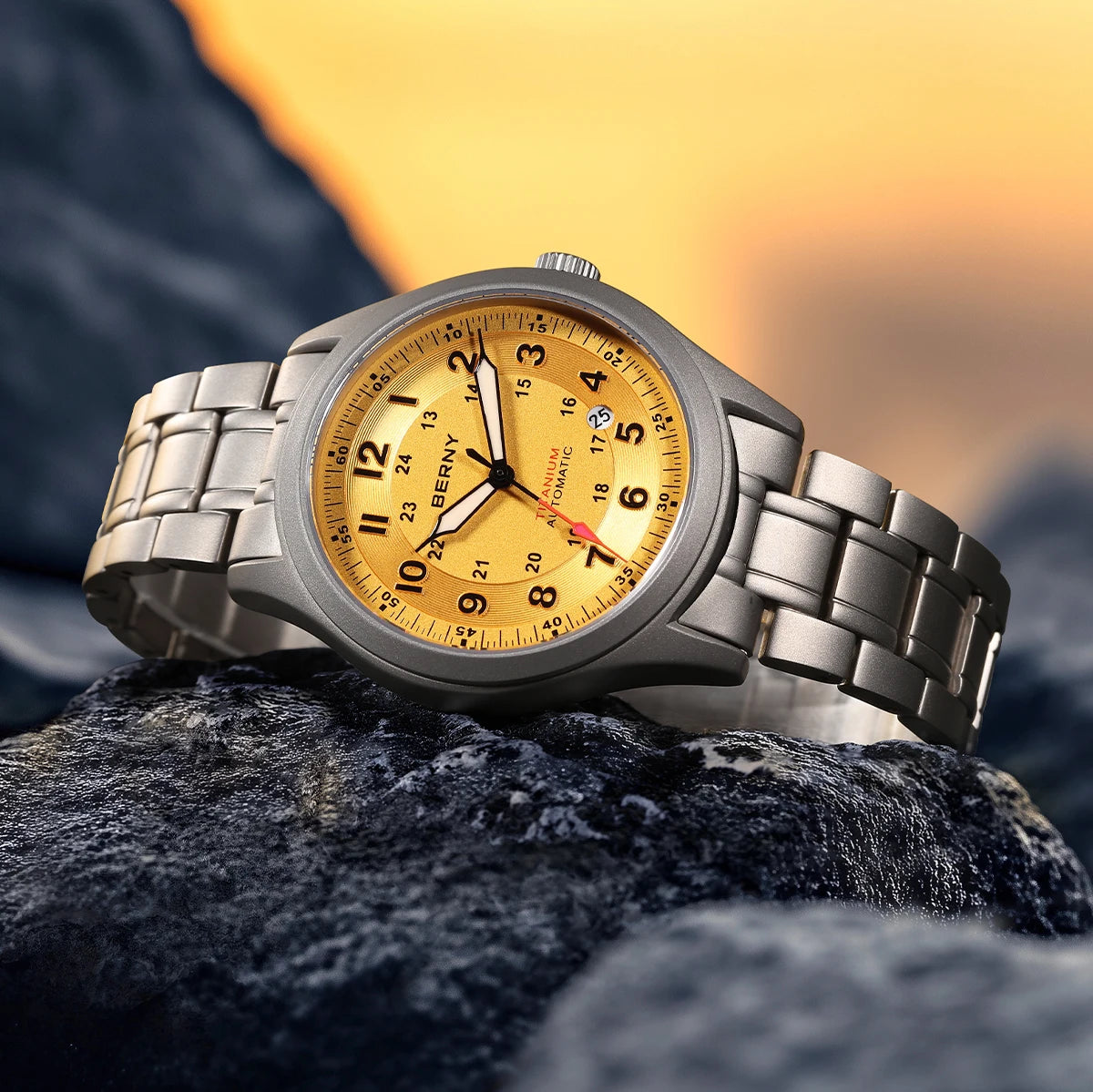 BERNY AMT163MS Titanium Automatic Field Watch