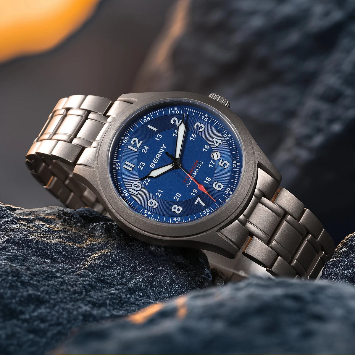 BERNY AMT163MS Titanium Automatic Field Watch