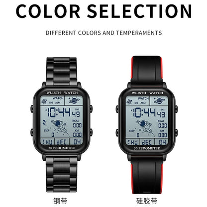 Multifunctional Digital Watch with Stopwatch Countdown Timer