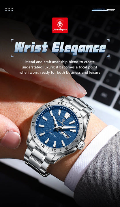 Poedagar "Wave-Dial" Sport Luxury – Day/Date Edition