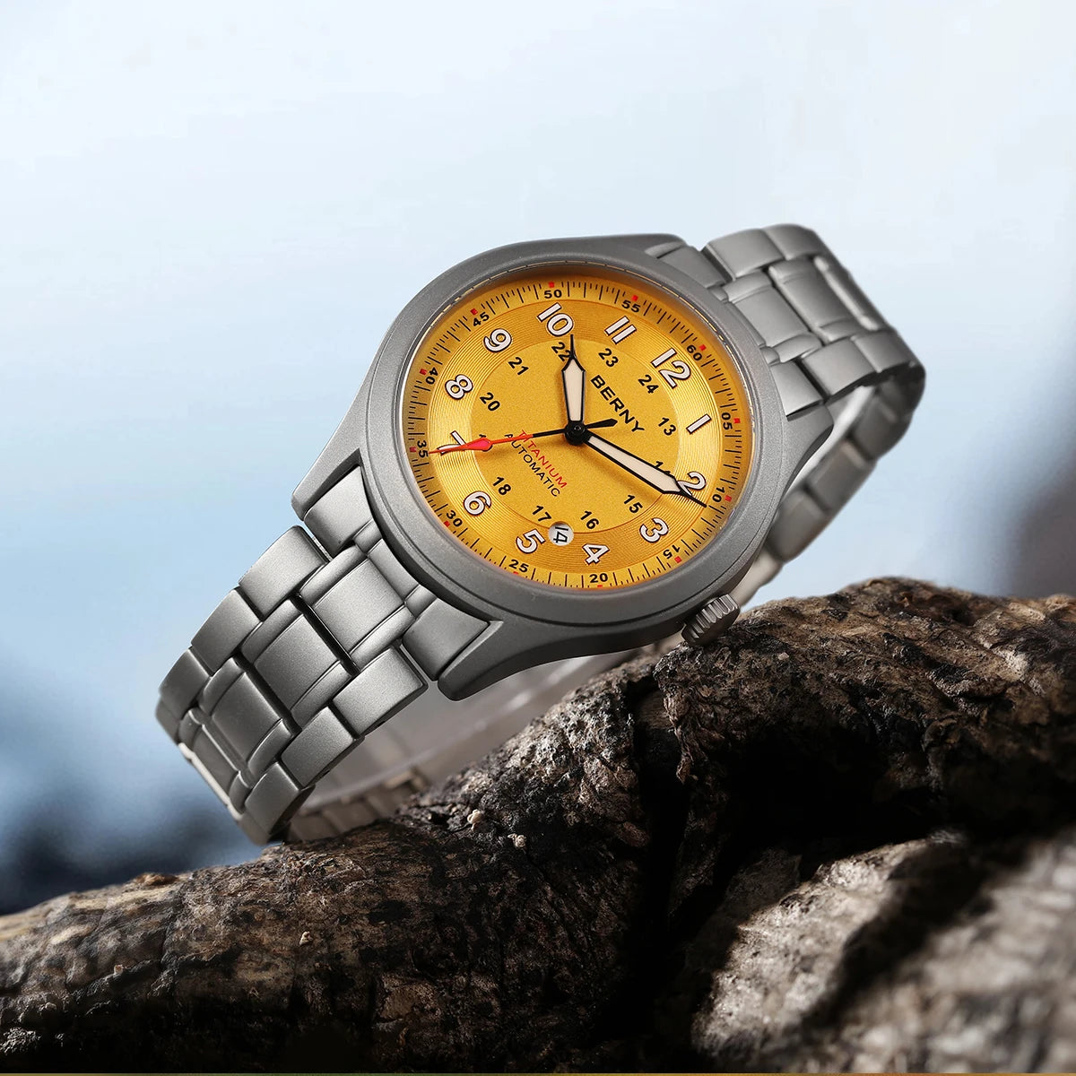 BERNY AMT163MS Titanium Automatic Field Watch