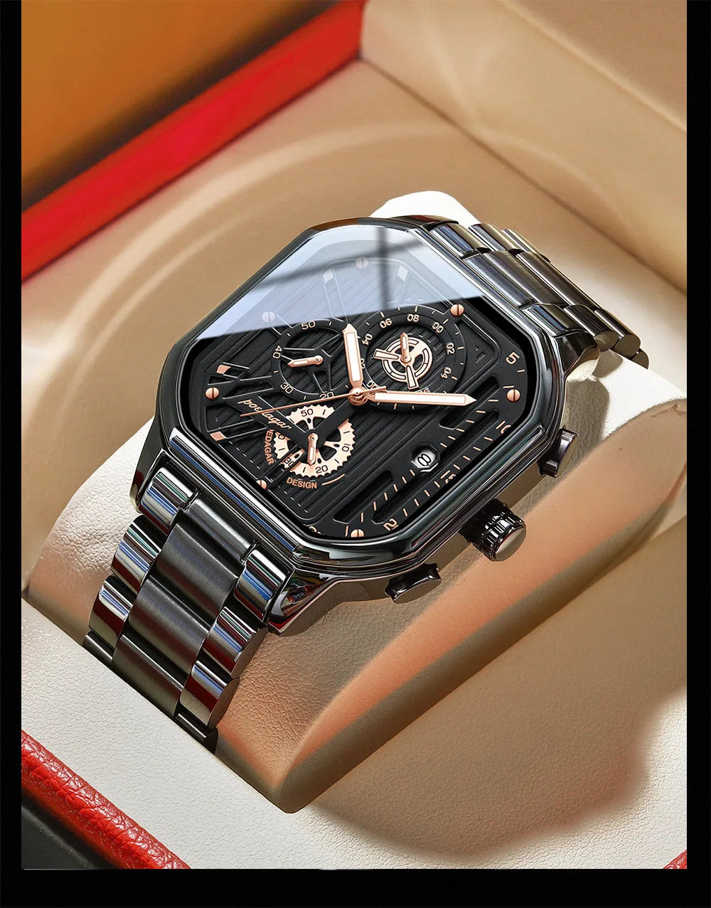 Elevate Your Style with the POEDAGAR Luxury Casual Chronograph