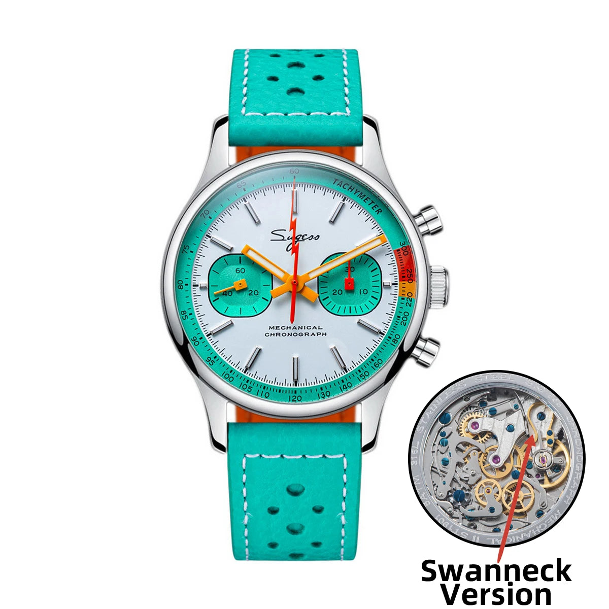 Sugess S365 Chronograph Heritage – 40mm Manual-Wind Mechanical Sports Watch