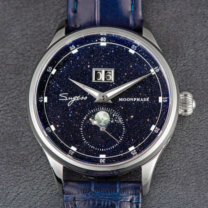 Sugess S401B V3 Moonphase Master – Automatic Big Date Aventurine Dial Luxury Watch