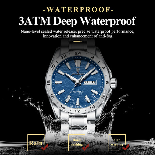 Poedagar "Wave-Dial" Sport Luxury – Day/Date Edition