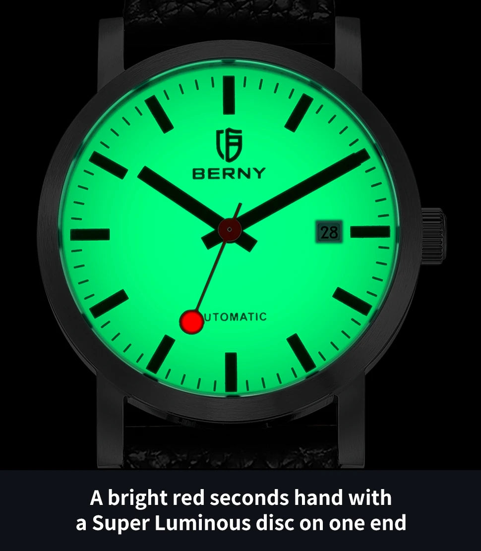 BERNY Heritage Railroad Automatic – Miyota 8215 (Model AM138M-L)