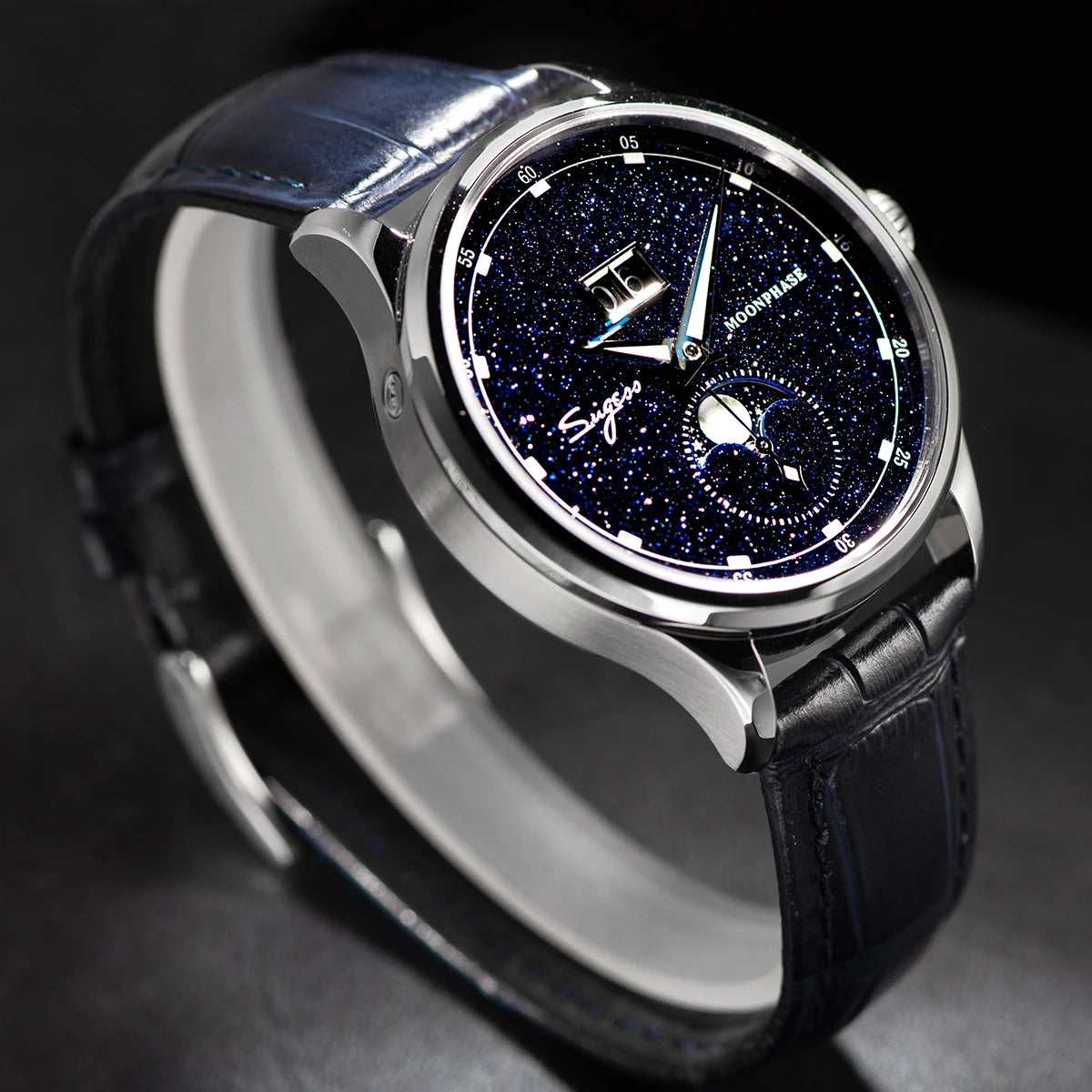 Sugess S401B V3 Moonphase Master – Automatic Big Date Aventurine Dial Luxury Watch