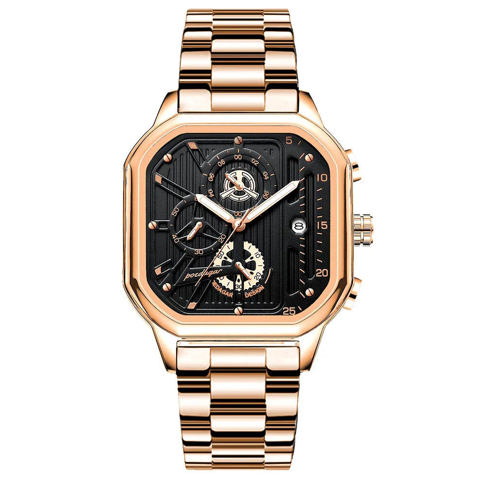 Elevate Your Style with the POEDAGAR Luxury Casual Chronograph