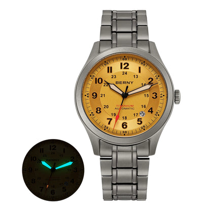 BERNY AMT163MS Titanium Automatic Field Watch