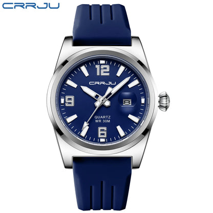 Luminous Sport Quartz Watch with Silicone Strap
