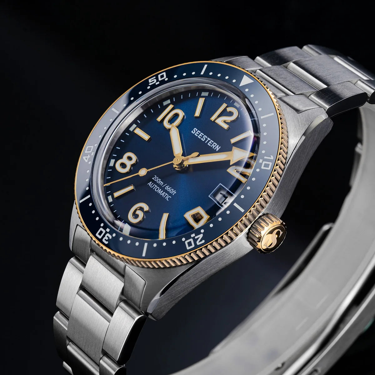 SEESTERN S434 V2 Automatic Diver - Upgraded 39mm Skin Diver