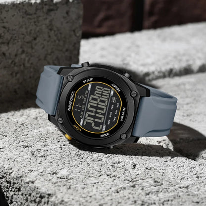 Men's Digital Sports Watch 50M Waterproof HD Electronic Screen with Alarm