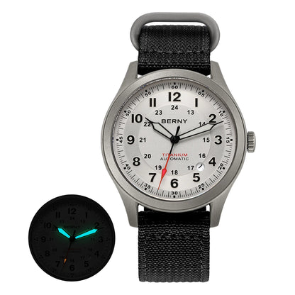 BERNY AMT163MS Titanium Automatic Field Watch