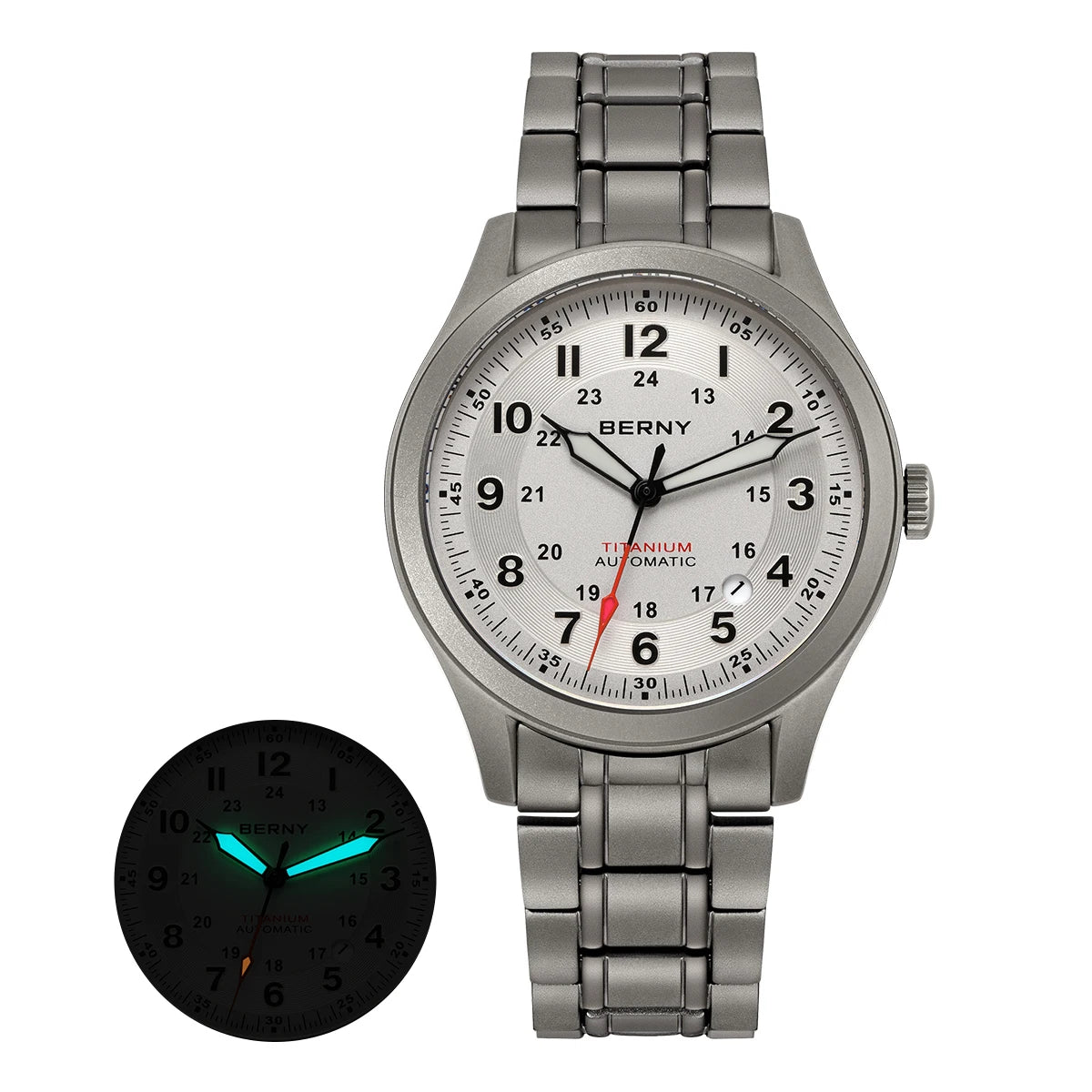 BERNY AMT163MS Titanium Automatic Field Watch