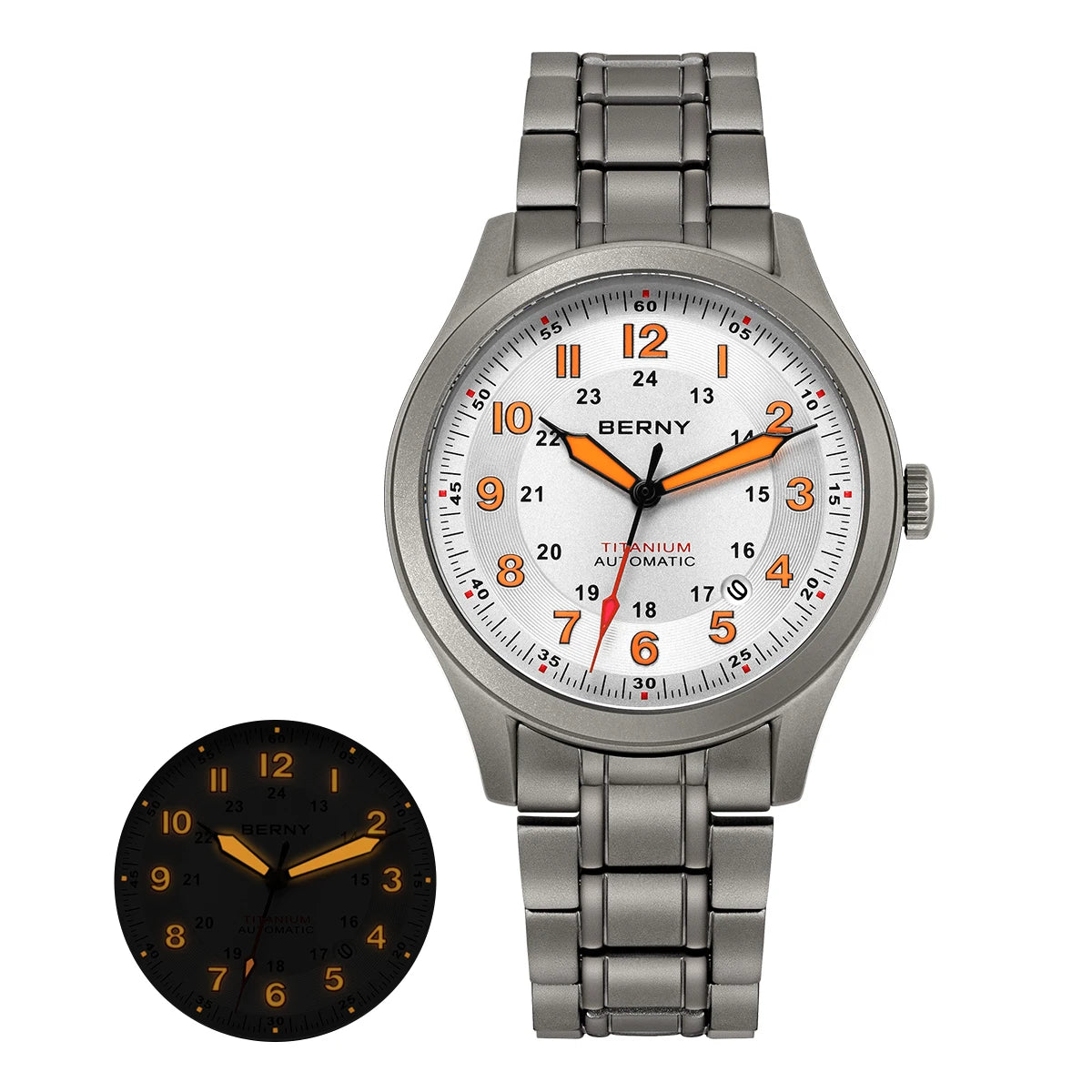 BERNY AMT163MS Titanium Automatic Field Watch