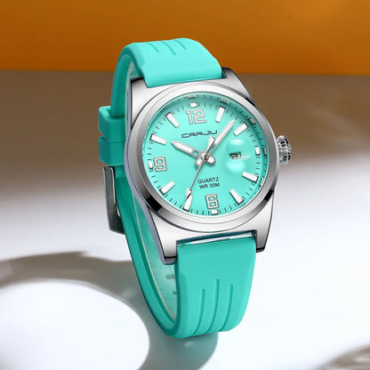 Luminous Sport Quartz Watch with Silicone Strap