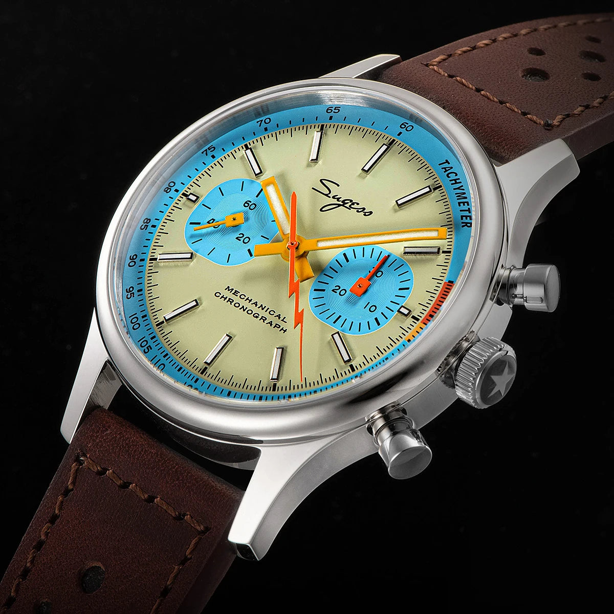 Sugess S387 Mechanical Chronograph – Classic Heritage Luxury Wristwatch