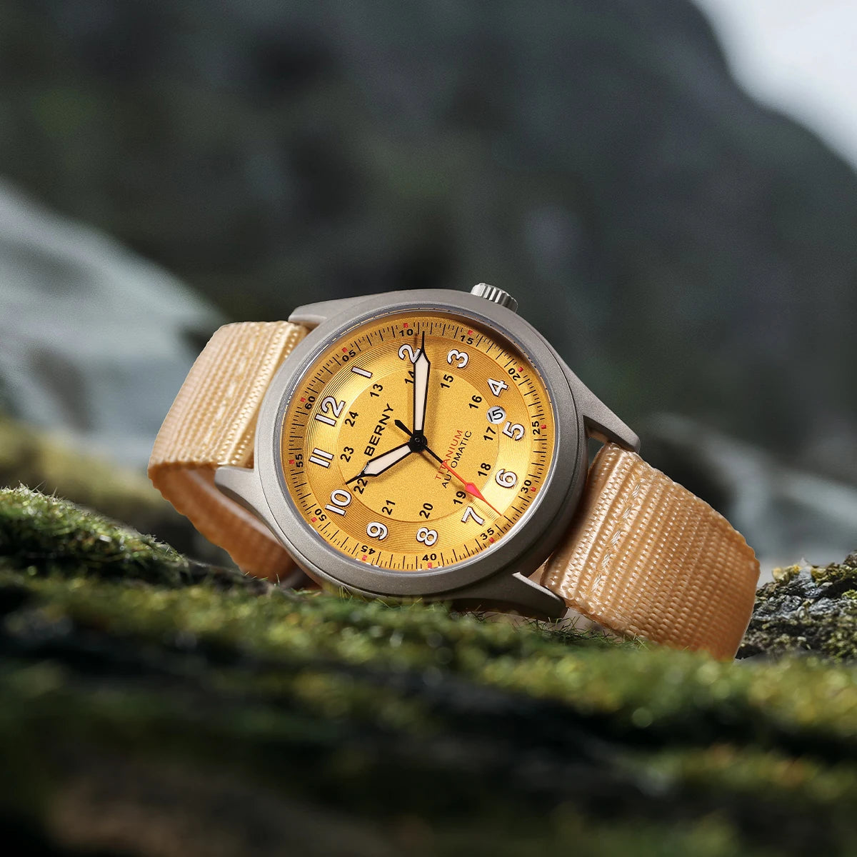 BERNY AMT163MS Titanium Automatic Field Watch