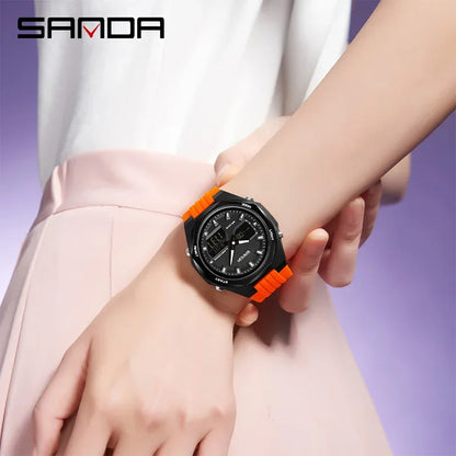 Double Display Sports Watches Luminous Multifunction Waterproof Outdoor quartz watch
