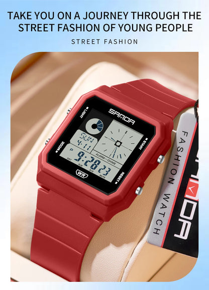 Electronic Watch Multifunction Alarm Calendar Waterproof Sports Watch