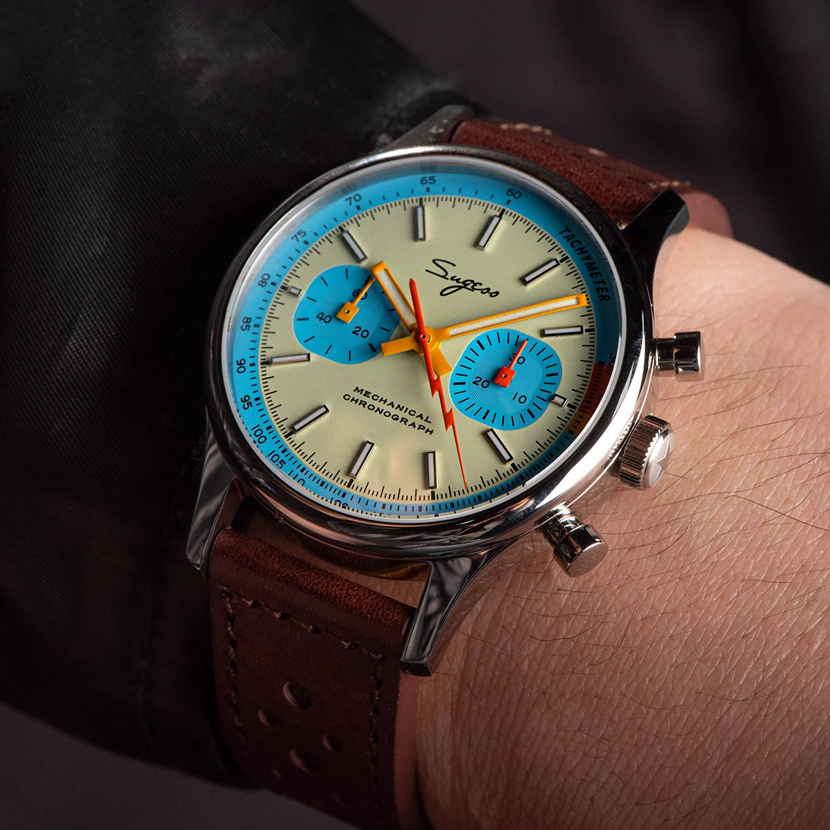 Sugess S387 Mechanical Chronograph – Classic Heritage Luxury Wristwatch