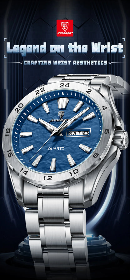 Poedagar "Wave-Dial" Sport Luxury – Day/Date Edition