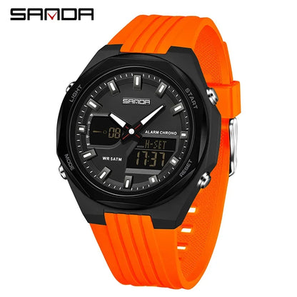 Double Display Sports Watches Luminous Multifunction Waterproof Outdoor quartz watch