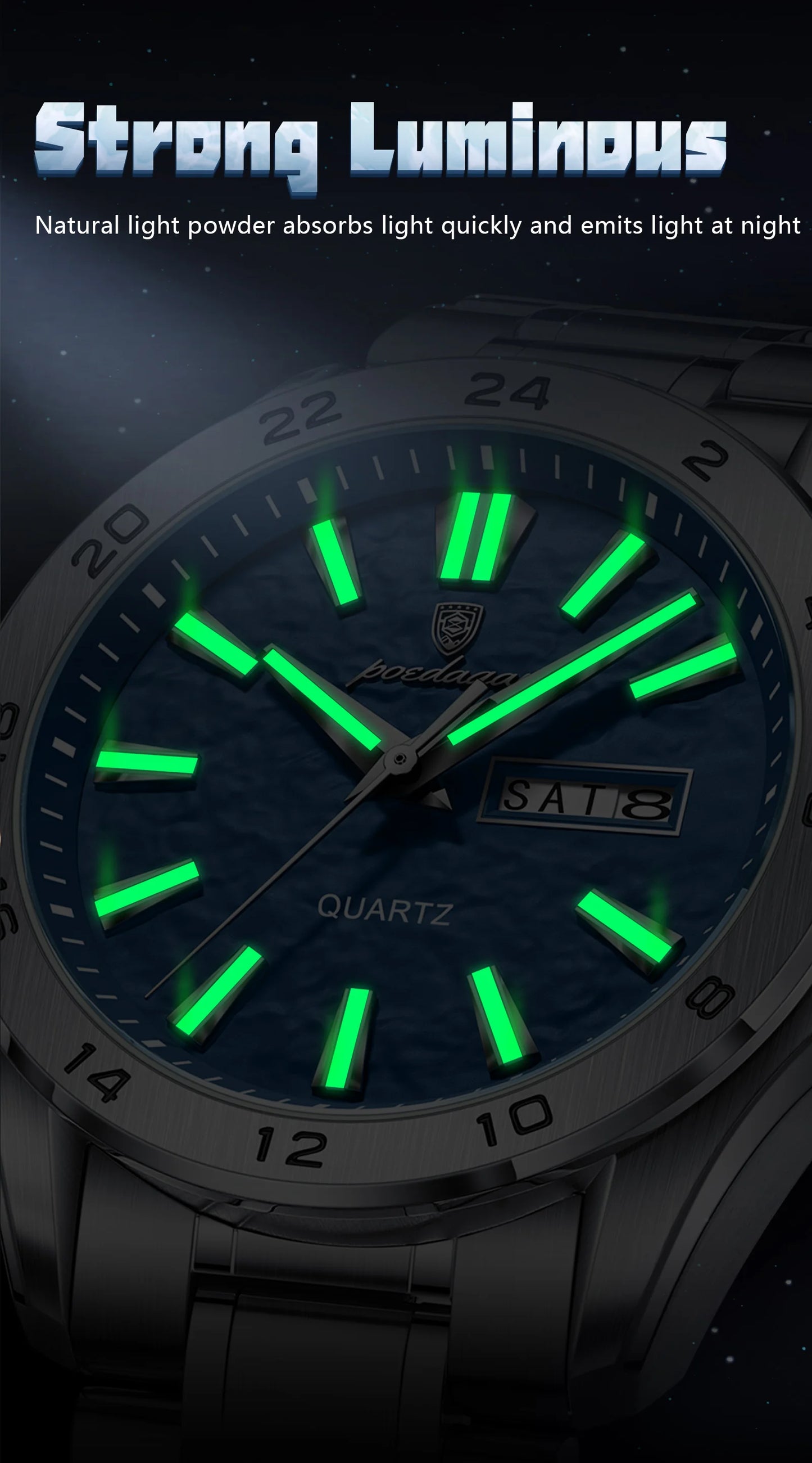 Poedagar "Wave-Dial" Sport Luxury – Day/Date Edition