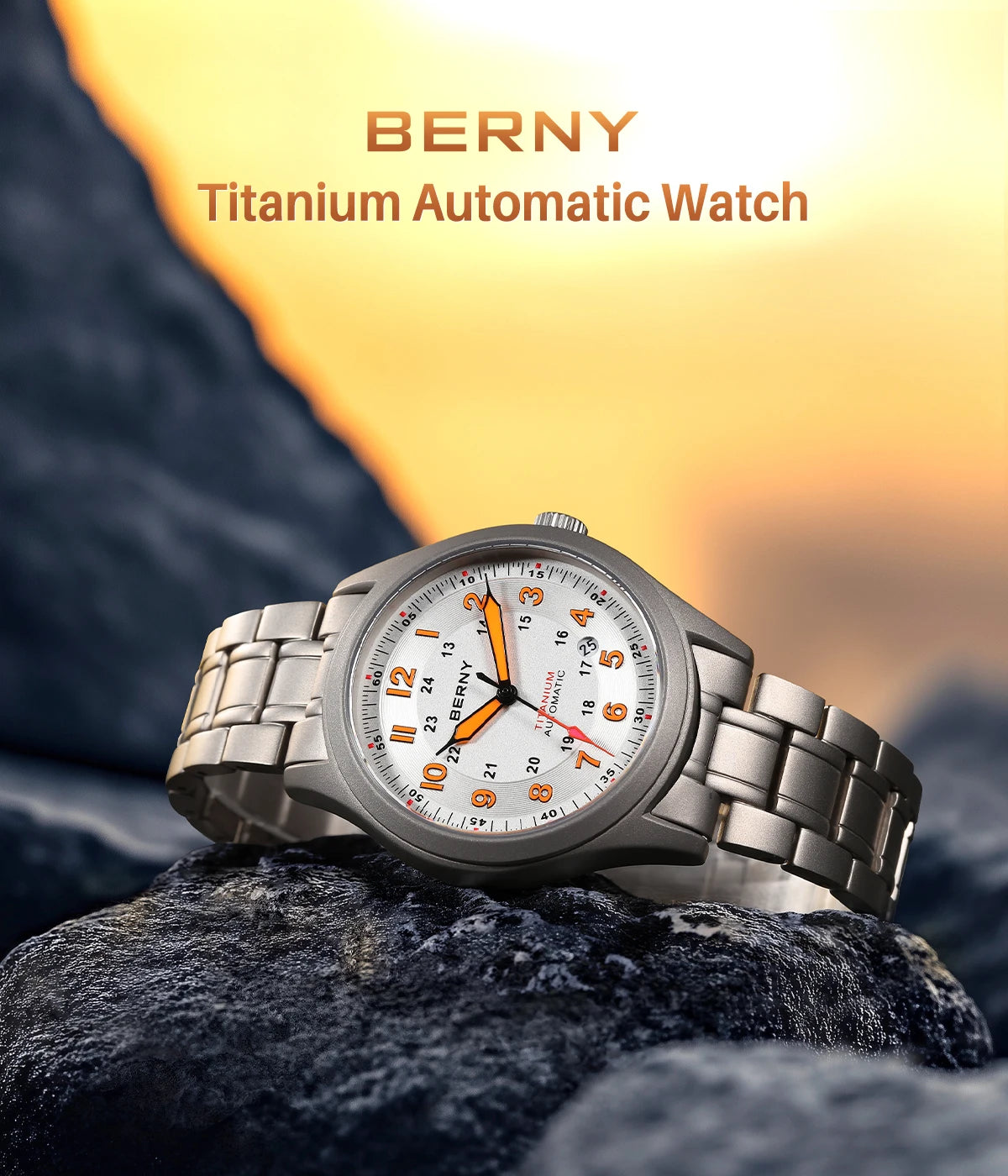 BERNY AMT163MS Titanium Automatic Field Watch